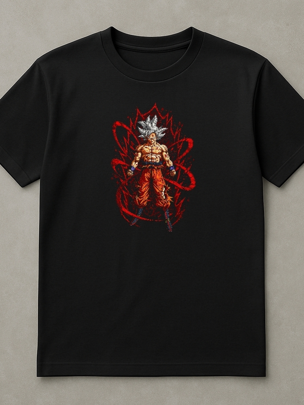 "Urban Stitch Tees" Unisex T-shirt Black Color Embroid Design